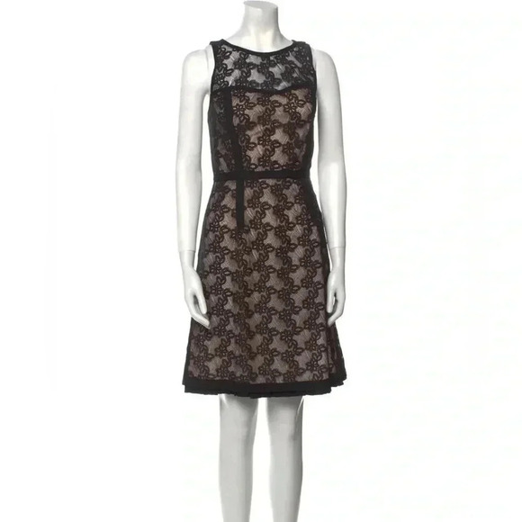 Marc by Marc Jacobs lace sheath sleeveless black dress size 4 - Picture 4 of 6